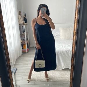 J.Crew Navy Blue Mid-length slip dress